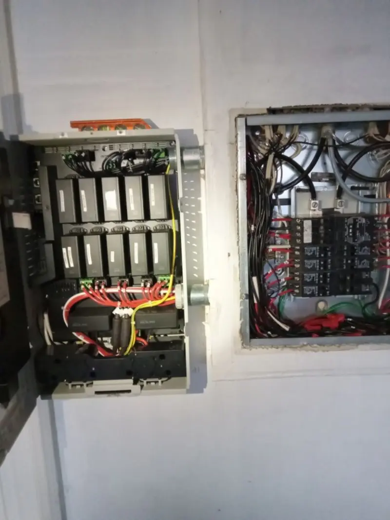 Electrical panel upgrade completed for Security Camera Wiring in Hooksett